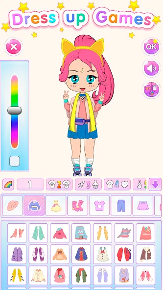 Chibi Doll Dress Up Games  [МОД Menu] Screenshot 1