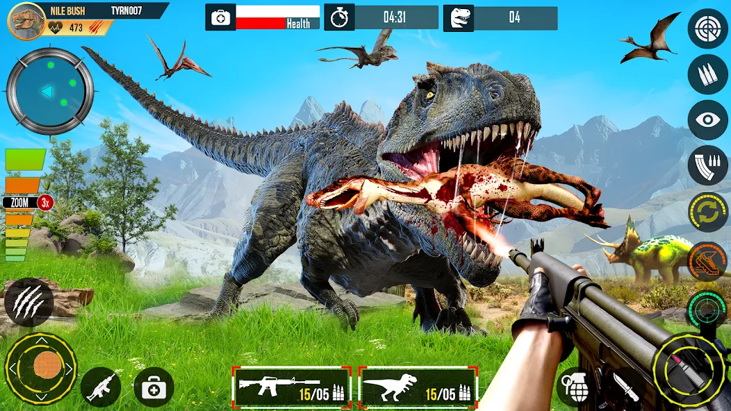 Real Dino Hunting Gun Games (Риал Дино Хантинг Ган Геймс)  [МОД Бесконечные деньги] Screenshot 2