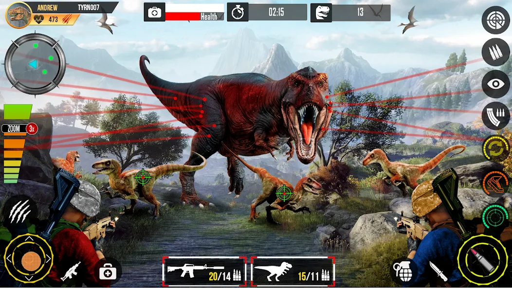 Real Dino Hunting Gun Games (Риал Дино Хантинг Ган Геймс)  [МОД Бесконечные деньги] Screenshot 3