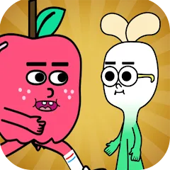 Взломанная apple and onion running game (эппл энд онион раннинг гейм)  [МОД Много монет] - полная версия apk на Андроид