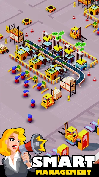 Idle Smartphone Tycoon Factory (Смартфон Фабрика Айдл Тайкун)  [МОД Все открыто] Screenshot 1