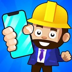 Взломанная Idle Smartphone Tycoon Factory (Смартфон Фабрика Айдл Тайкун)  [МОД Все открыто] - полная версия apk на Андроид