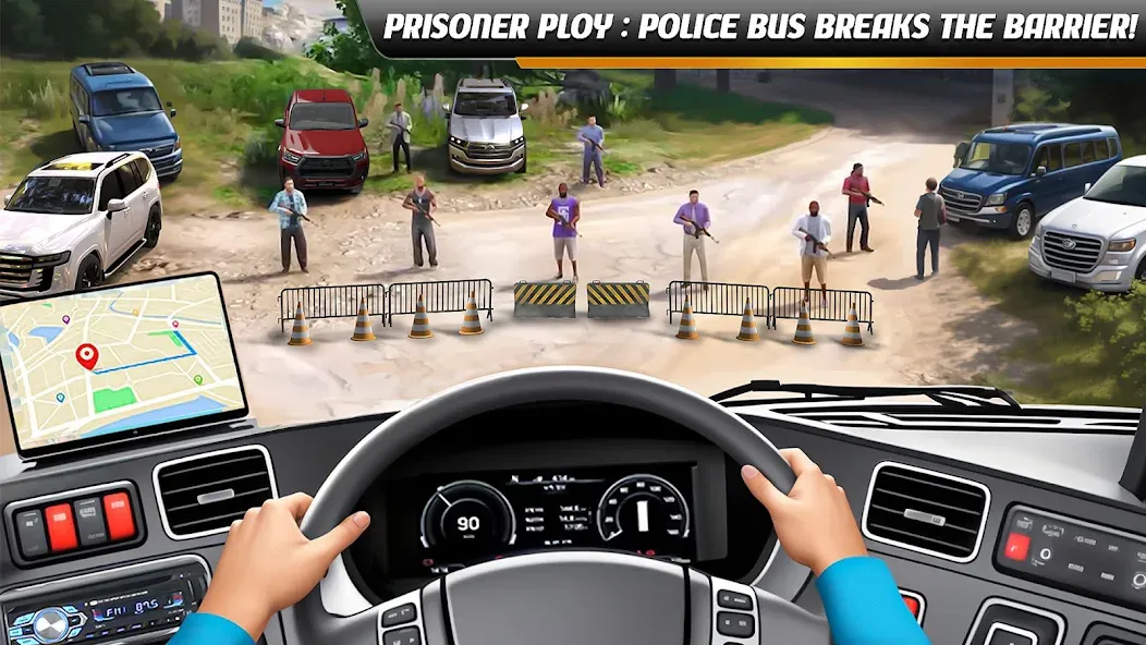 Police Bus Simulator Bus Games  [МОД Бесконечные деньги] Screenshot 1