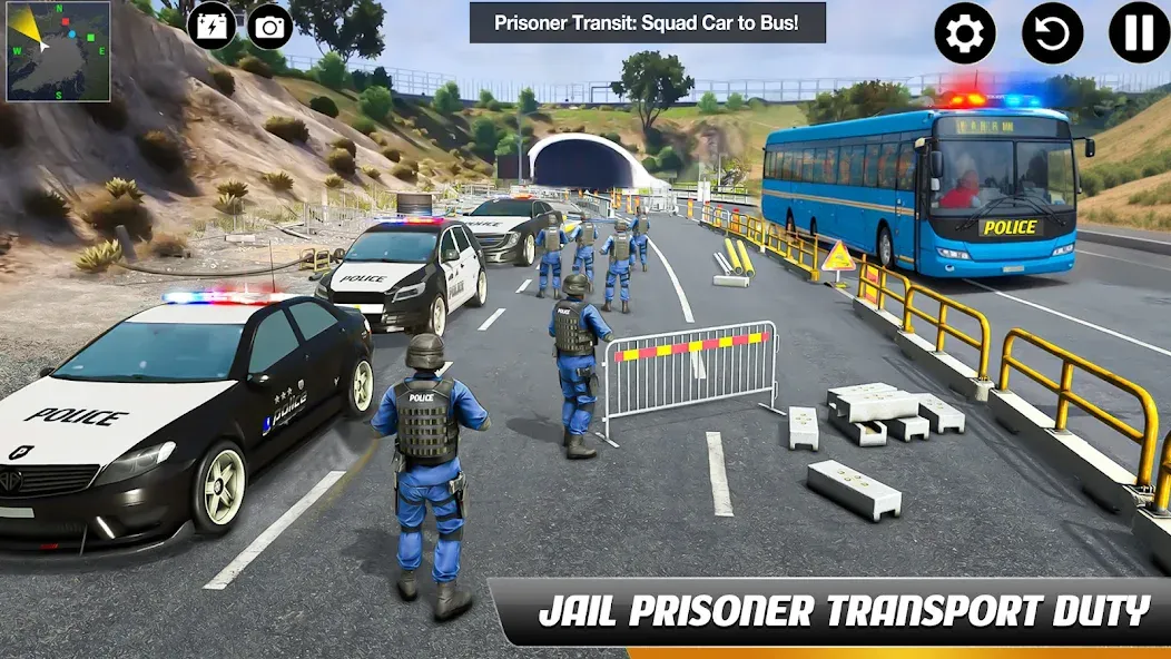 Police Bus Simulator Bus Games  [МОД Бесконечные деньги] Screenshot 2