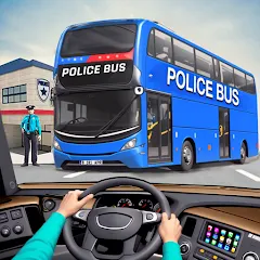 Скачать взлом Police Bus Simulator Bus Games  [МОД Бесконечные деньги] - последняя версия apk на Андроид