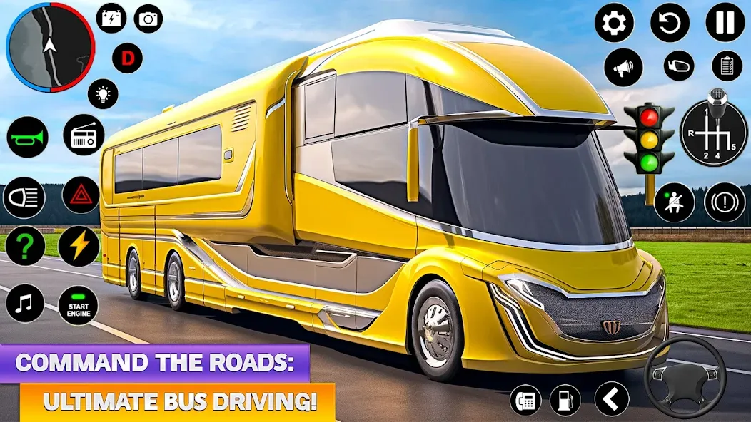 Ultimate Bus Driving Simulator (Ультимативный симулятор вождения автобуса)  [МОД Mega Pack] Screenshot 3