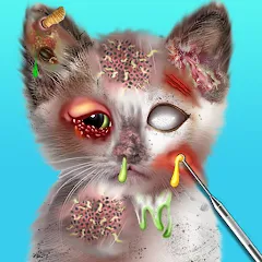 Взломанная Virtual Cat ASMR Spa Makeover (Виртуальный кот  Спа Мэйкавер)  [МОД Unlimited Money] - полная версия apk на Андроид