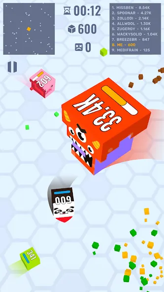 Cube Zone io  [МОД Бесконечные монеты] Screenshot 1