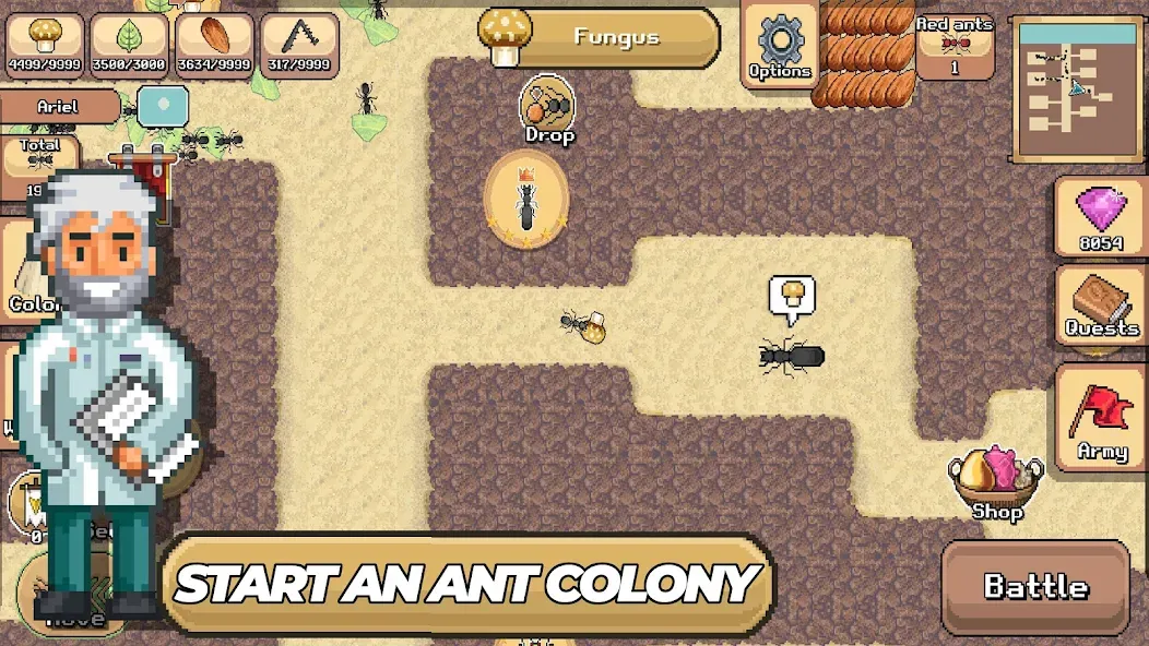 Pocket Ants: Colony Simulator (Покет Муравьи)  [МОД Unlocked] Screenshot 1