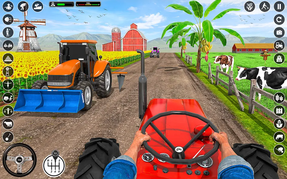 Tractor Farming: Tractor Games (Тракторное хозяйство)  [МОД Меню] Screenshot 1