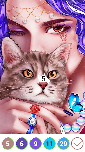Hola Color--Coloring by Number (ола калор)  [МОД Menu] Screenshot 1