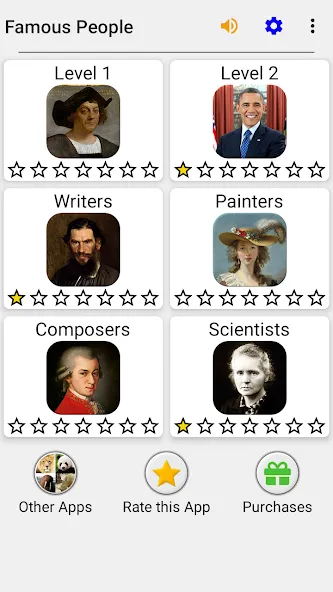 Famous People - History Quiz  [МОД Бесконечные деньги] Screenshot 3