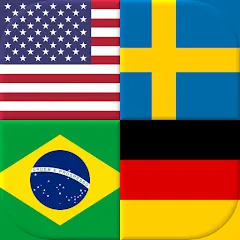 Взлом Flags of All World Countries  [МОД Mega Pack] - последняя версия apk на Андроид