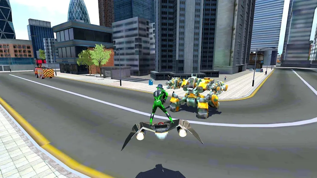 Rope Frog Ninja Hero Car Vegas (Роуп Фрог Ниндзя Герой Кар Вегас)  [МОД Много монет] Screenshot 2