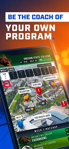 The Program: College Football (Зе Програм)  [МОД Много денег] Screenshot 1