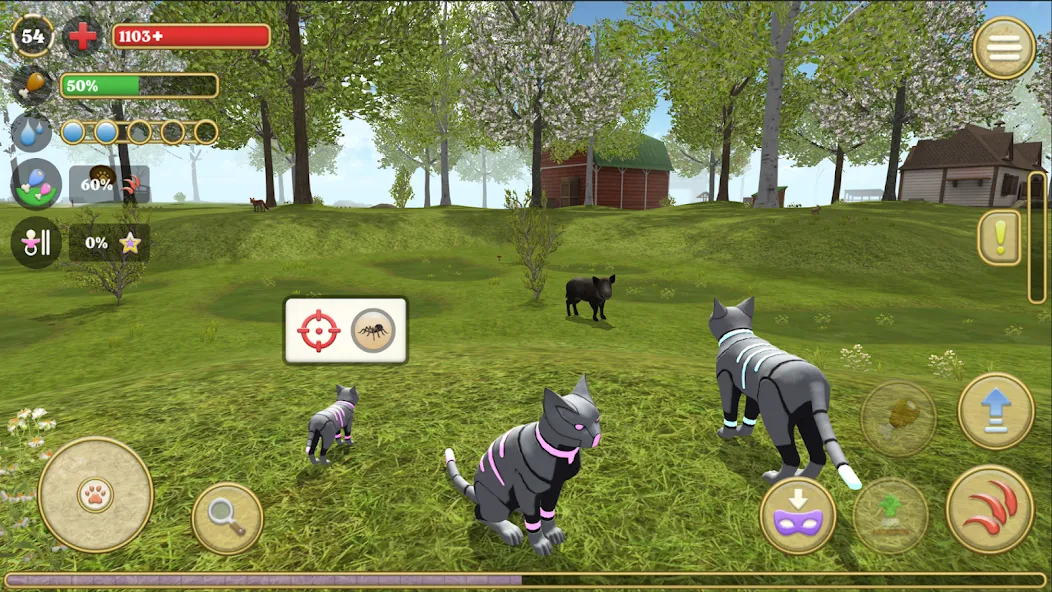 Cat Simulator : Kitties Family  [МОД Бесконечные деньги] Screenshot 5