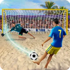 Взломанная Shoot Goal - Beach Soccer Game (Шут)  [МОД Меню] - полная версия apk на Андроид