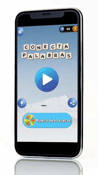 Conecta - Juego de Palabras (Сонекта)  [МОД Бесконечные деньги] Screenshot 1