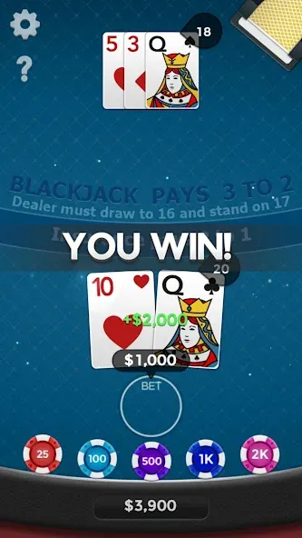 Blackjack 21  [МОД Unlocked] Screenshot 4