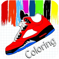 Скачать взлом Basketball Shoes Coloring Book (Раскраска кроссовок для баскетбола)  [МОД Unlimited Money] - стабильная версия apk на Андроид