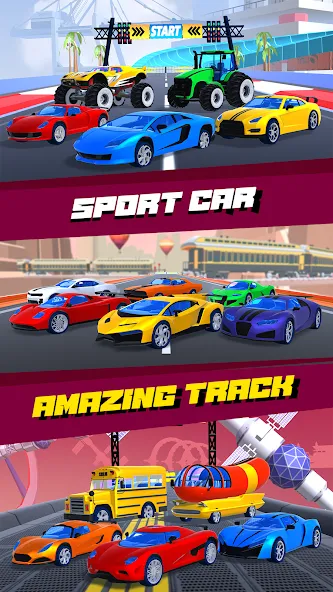 Car Race 3D - Racing Master (С  3D  Гонки на автомобилях 3D)  [МОД Unlocked] Screenshot 3