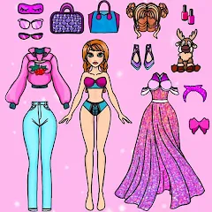 Взлом Doll Dress Up Makeup Girl Game (Чиби кукла одевает девушку игры)  [МОД Unlocked] - стабильная версия apk на Андроид