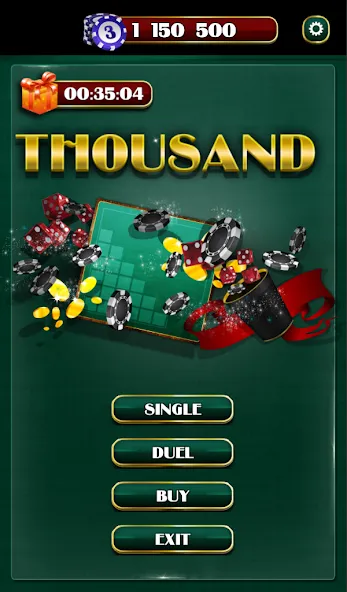 Thousand Dice  [МОД Бесконечные монеты] Screenshot 1