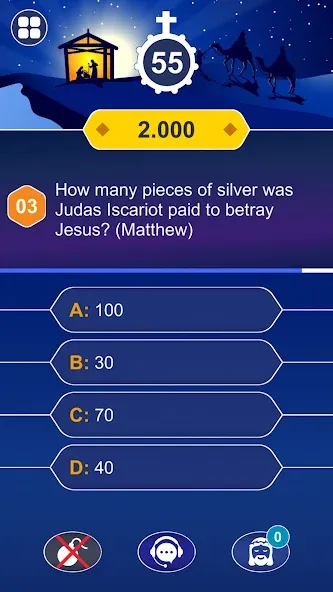 Daily Bible Trivia: Quiz Games  [МОД Unlimited Money] Screenshot 4