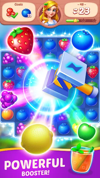 Fruit Diary - Match 3 Games  [МОД Unlimited Money] Screenshot 3