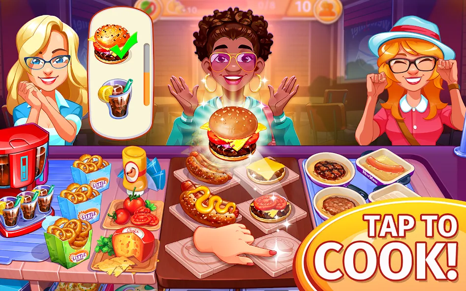 Cooking Craze: Restaurant Game  [МОД Бесконечные деньги] Screenshot 1