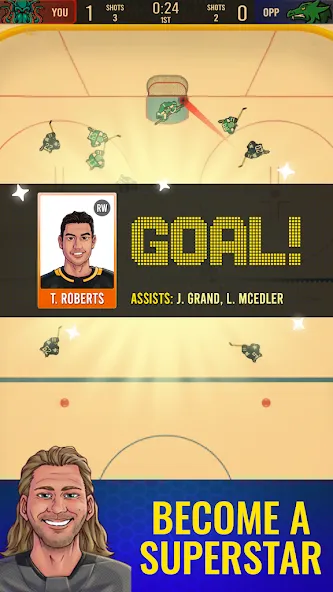 Superstar Hockey (уперстар Хоккей)  [МОД Много денег] Screenshot 3