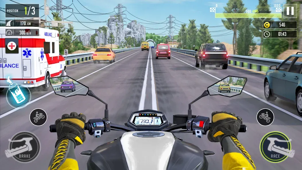 3d Bike Racing Bike Race Games  [МОД Mega Pack] Screenshot 1