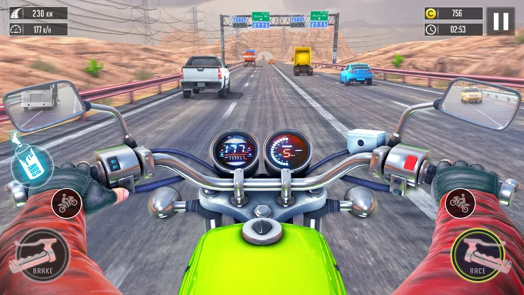 3d Bike Racing Bike Race Games  [МОД Mega Pack] Screenshot 3