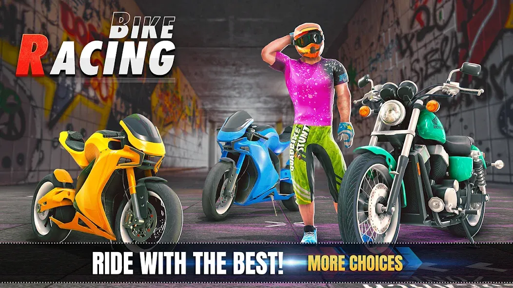 3d Bike Racing Bike Race Games  [МОД Mega Pack] Screenshot 5