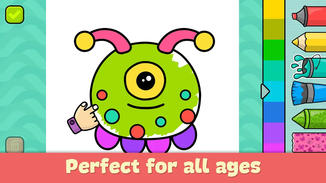 Coloring Book - Games for Kids  [МОД Бесконечные деньги] Screenshot 1