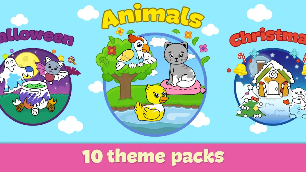 Kids Coloring & Drawing Games  [МОД Menu] Screenshot 4