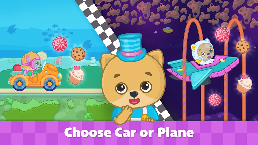 Bimi Boo Car Games for Kids  [МОД Unlimited Money] Screenshot 3