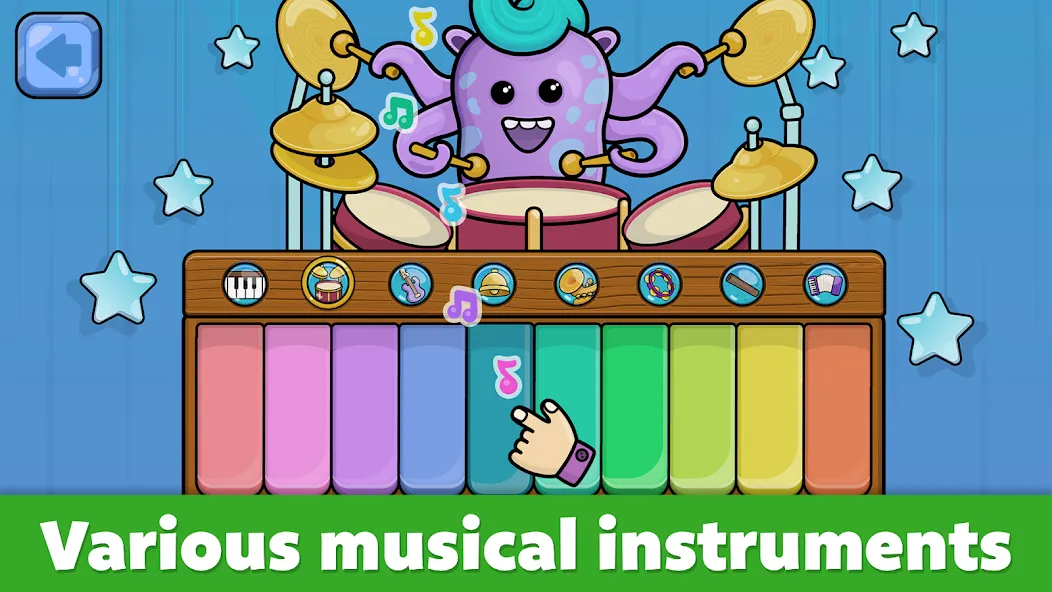 Baby Piano: Kids Music Games  [МОД Много денег] Screenshot 2