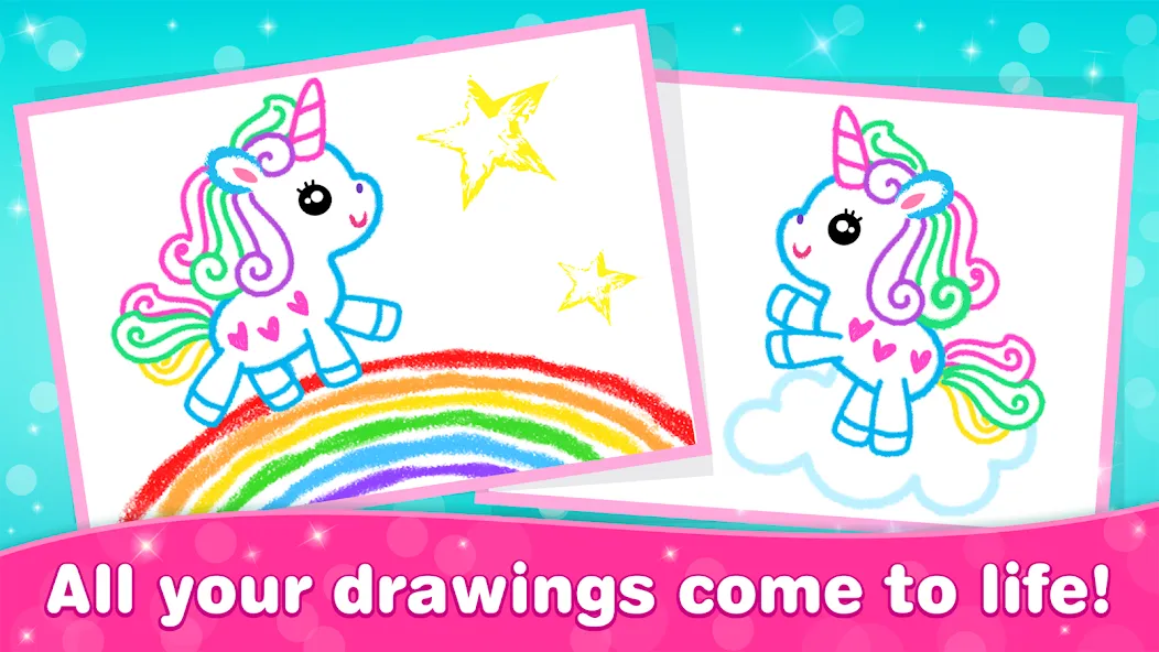 Bini Game Drawing for kids app (Бини)  [МОД Много денег] Screenshot 4