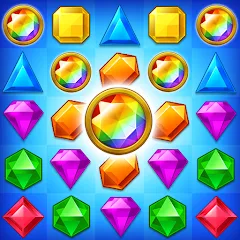 Скачать взломанную Jewel Match King  [МОД Много денег] - полная версия apk на Андроид