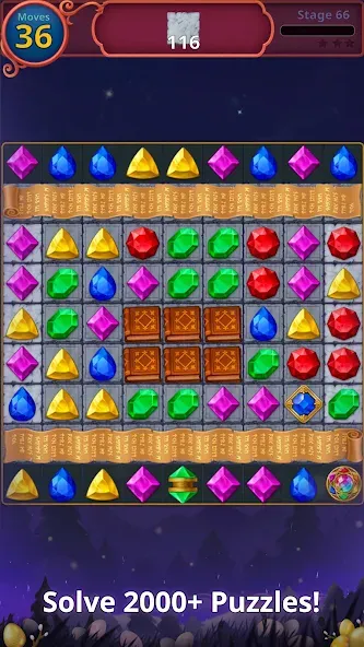 Jewels Magic: Mystery Match3 (Джуэлс Мэджик)  [МОД Бесконечные монеты] Screenshot 4