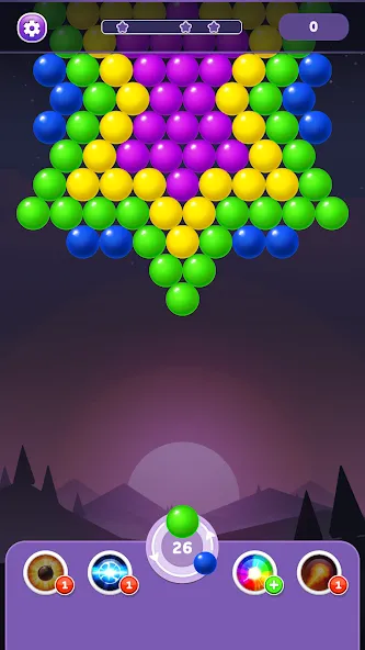 Bubble Shooter Rainbow  [МОД Много монет] Screenshot 1