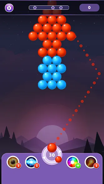 Bubble Shooter Rainbow  [МОД Много монет] Screenshot 3