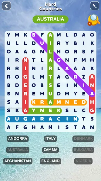 Word Search - Word Puzzle Game  [МОД Меню] Screenshot 2