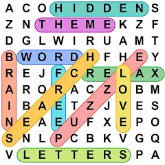 Взломанная Word Search - Word Puzzle Game  [МОД Меню] - последняя версия apk на Андроид