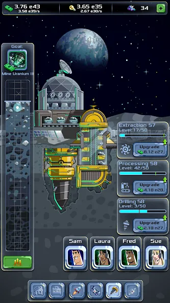 Idle Space Company (Айдл)  [МОД Unlocked] Screenshot 4