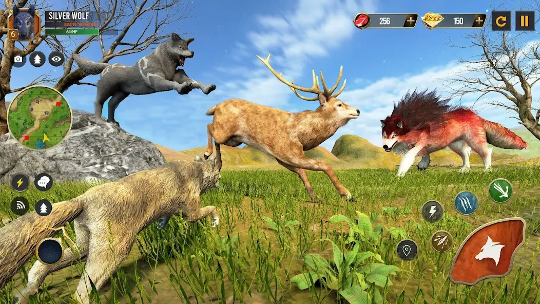 Wild Wolf Simulator Wolf Games  [МОД Mega Pack] Screenshot 2