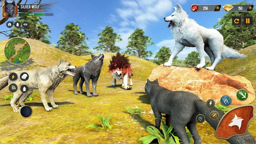 Wild Wolf Simulator Wolf Games  [МОД Mega Pack] Screenshot 3