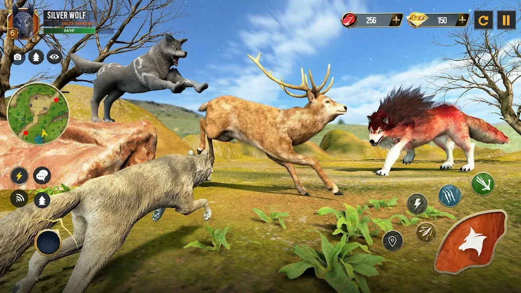 Wild Wolf Simulator Wolf Games  [МОД Mega Pack] Screenshot 5