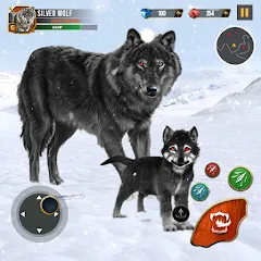 Скачать взлом Wild Wolf Simulator Wolf Games  [МОД Mega Pack] - стабильная версия apk на Андроид